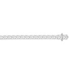 LADIES BRACELET 7CT ROUND DIAMOND 14K WHITE GOLD - Image 3