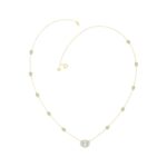 14K YELLOW GOLD 2 1/4CT ROUND/OVAL DIAMOND LADIES NECKLACE