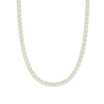 14K YELLOW GOLD 4 3/4CT 18" ROUND DIAMOND LADIES TENNIS NECKLACE