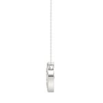 LADIES SOLITAIRE PENDANT 1CT MARQUISE DIAMOND 14K WHITE GOLD WITH CHAIN - Image 2