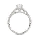 14K White Gold Oval Diamond Ring 1 1/2Ct With Round & Marquise Side Diamonds 1.00Ct Center Stone Oval Diamond For Women Fine Jewelry Gift For Her (Col - Image 2