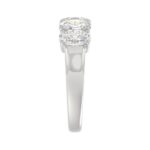 14K WHITE GOLD 2.00CT OVAL DIAMOND LADIES BAND - Image 4