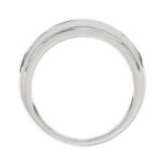Luxury 14K White Gold 1.00Ct Men's Round Cut Lab Grown Diamond Band - Image 4