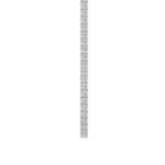 14K WHITE GOLD 10 1/3CT 18" ROUND DIAMOND LADIES TENNIS NECKLACE - Image 2
