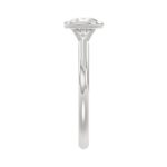 LADIES SOLITAIRE RING 1CT ROUND DIAMOND 14K WHITE GOLD (CENTER STONE ROUND DIAMOND 1CT ) - Image 4