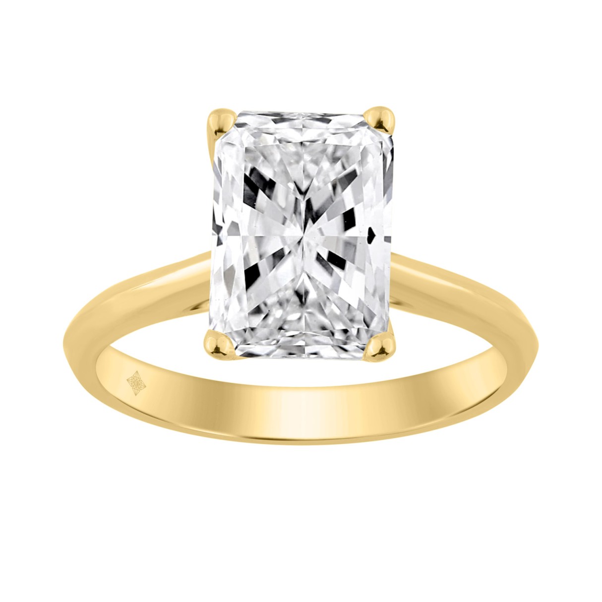 14K YELLOW GOLD 3.00CT RADIANT DIAMOND LADIES SOLITAIRE RING 1 14K YELLOW GOLD 3.00CT RADIANT DIAMOND LADIES SOLITAIRE RING - Image 1