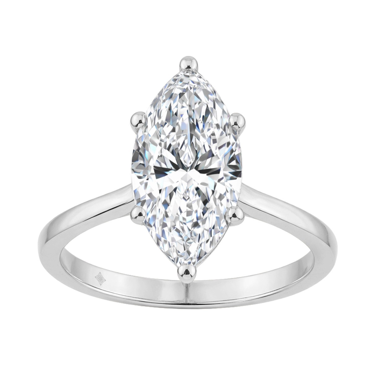 14K WHITE GOLD 2 1/2CT MARQUISE DIAMOND LADIES SOLITAIRE RING (CENTER STONE MARQUISE DIAMOND 2 1/2CT 1 14K WHITE GOLD 2 1/2CT MARQUISE DIAMOND LADIES SOLITAIRE RING (CENTER STONE MARQUISE DIAMOND 2 1/2CT - Image 1