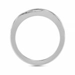 MEN'S BAND 0.50CT ROUND DIAMOND 10K WHITE GOLD - Image 2