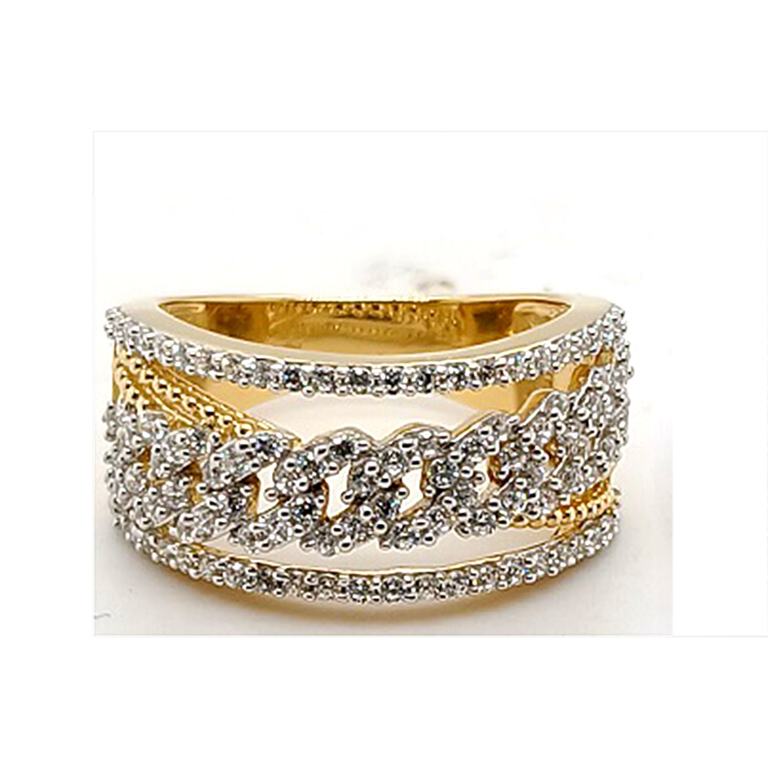 LADIES RING 0.75CT ROUND DIAMOND 14K YELLOW GOLD 1 LADIES RING 0.75CT ROUND DIAMOND 14K YELLOW GOLD - Image 1
