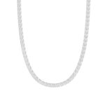 14K WHITE GOLD 7 3/4CT 18" ROUND DIAMOND LADIES TENNIS NECKLACE