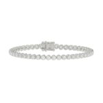 14K WHITE GOLD 3.00CT ROUND DIAMOND LADIES BRACELET