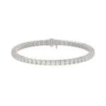 14K WHITE GOLD 6 3/8CT ROUND DIAMOND LADIES BRACELET