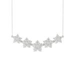 14K WHITE GOLD 2 3/4CT ROUND DIAMOND LADIES NECKLACE