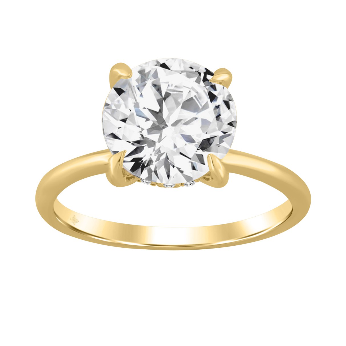 14K YELLOW GOLD 3.00CT ROUND DIAMOND LADIES RING 1 14K YELLOW GOLD 3.00CT ROUND DIAMOND LADIES RING - Image 1
