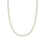14K YELLOW GOLD 4 3/4CT 18" ROUND DIAMOND LADIES TENNIS NECKLACE