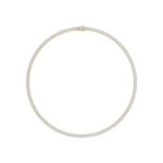 14K YELLOW GOLD 12.00CT ROUND DIAMOND MEN'S NECKLACE
