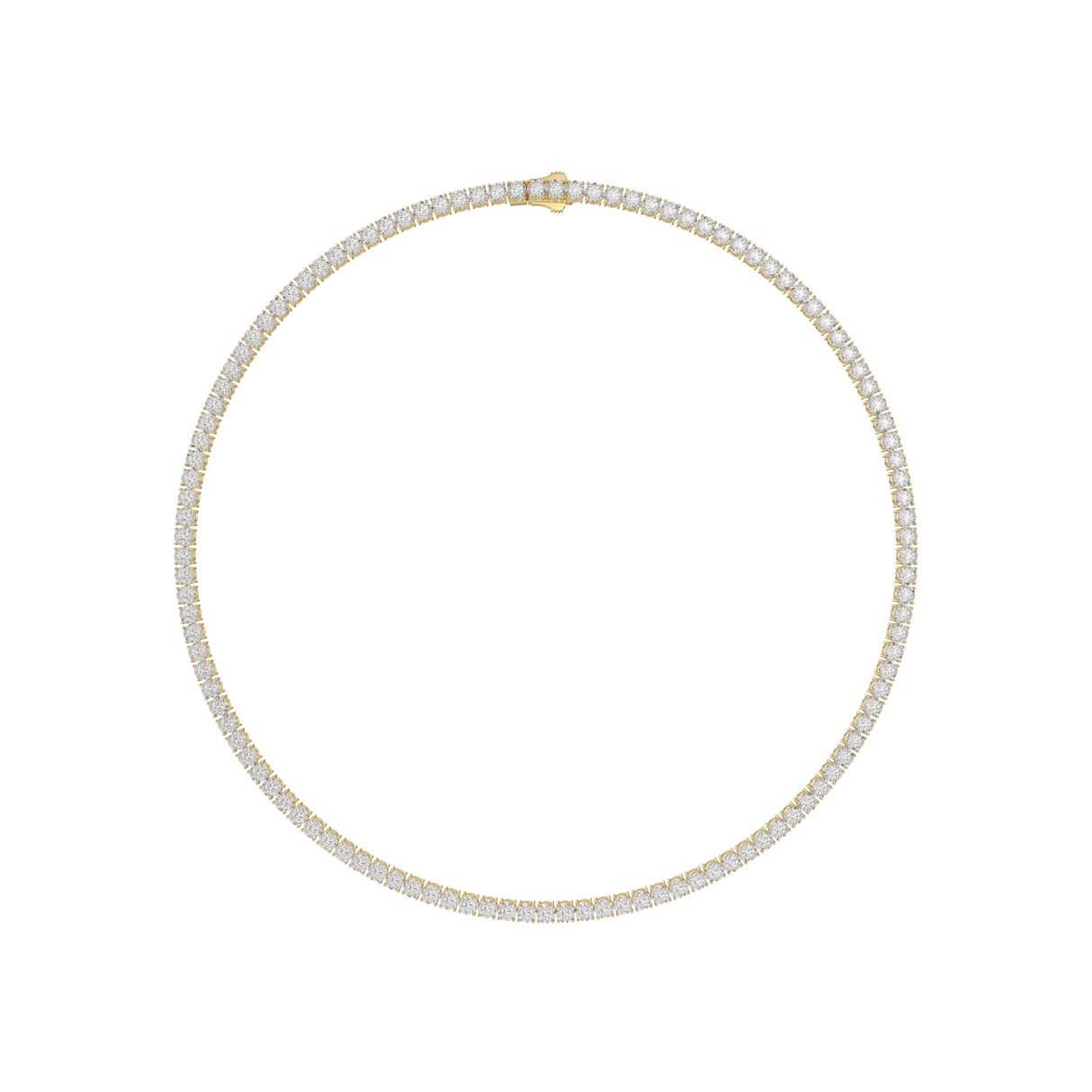 14K YELLOW GOLD 12.00CT ROUND DIAMOND MEN'S NECKLACE 1 14K YELLOW GOLD 12.00CT ROUND DIAMOND MEN'S NECKLACE - Image 1