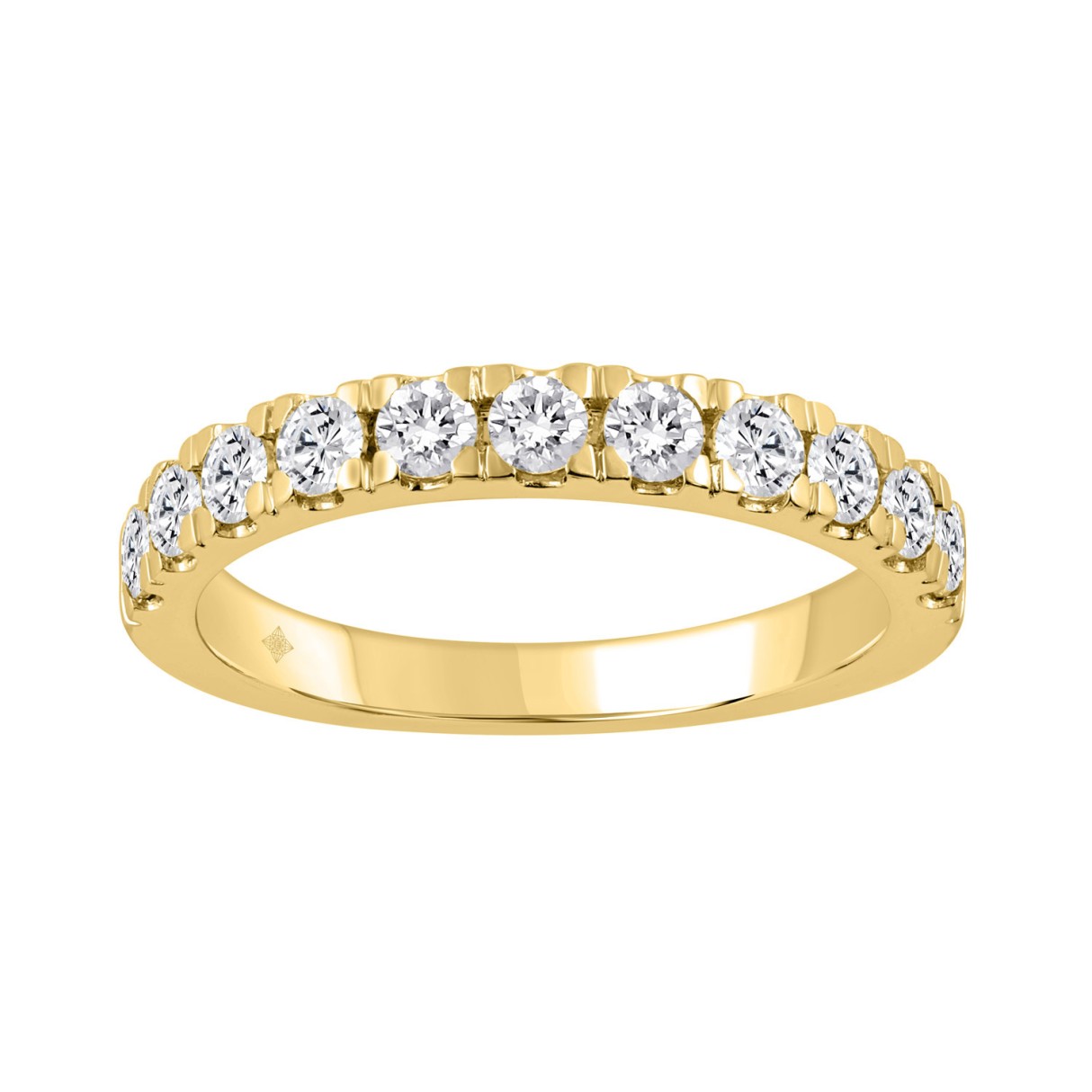 14K YELLOW GOLD 3/4CT ROUND DIAMOND LADIES BAND 1 14K YELLOW GOLD 3/4CT ROUND DIAMOND LADIES BAND - Image 1