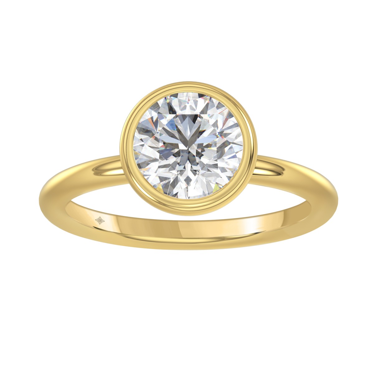 LADIES SOLITAIRE RING 2CT ROUND DIAMOND 14K YELLOW GOLD (CENTER STONE ROUND DIAMOND 2CT ) 1 LADIES SOLITAIRE RING 2CT ROUND DIAMOND 14K YELLOW GOLD (CENTER STONE ROUND DIAMOND 2CT ) - Image 1
