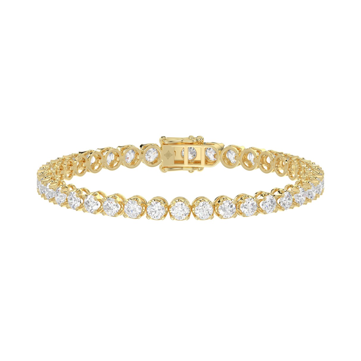 14K YELLOW GOLD 9.00CT ROUND DIAMOND LADIES BRACELET 1 14K YELLOW GOLD 9.00CT ROUND DIAMOND LADIES BRACELET - Image 1