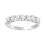 14K WHITE GOLD 1 1/2CT ROUND DIAMOND LADIES BAND