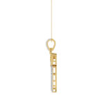 MEN'S PENDANT 0.40CT ROUND DIAMOND 10K YELLOW GOLD - Image 2