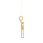 MEN'S PENDANT 0.40CT ROUND DIAMOND 10K YELLOW GOLD - Image 2