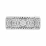 MEN'S RING 0.75CT ROUND DIAMOND 10K WHITE GOLD - Image 5