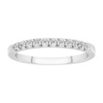 LADIES BAND 0.25CT ROUND DIAMOND 14K WHITE GOLD (SI QUALITY)