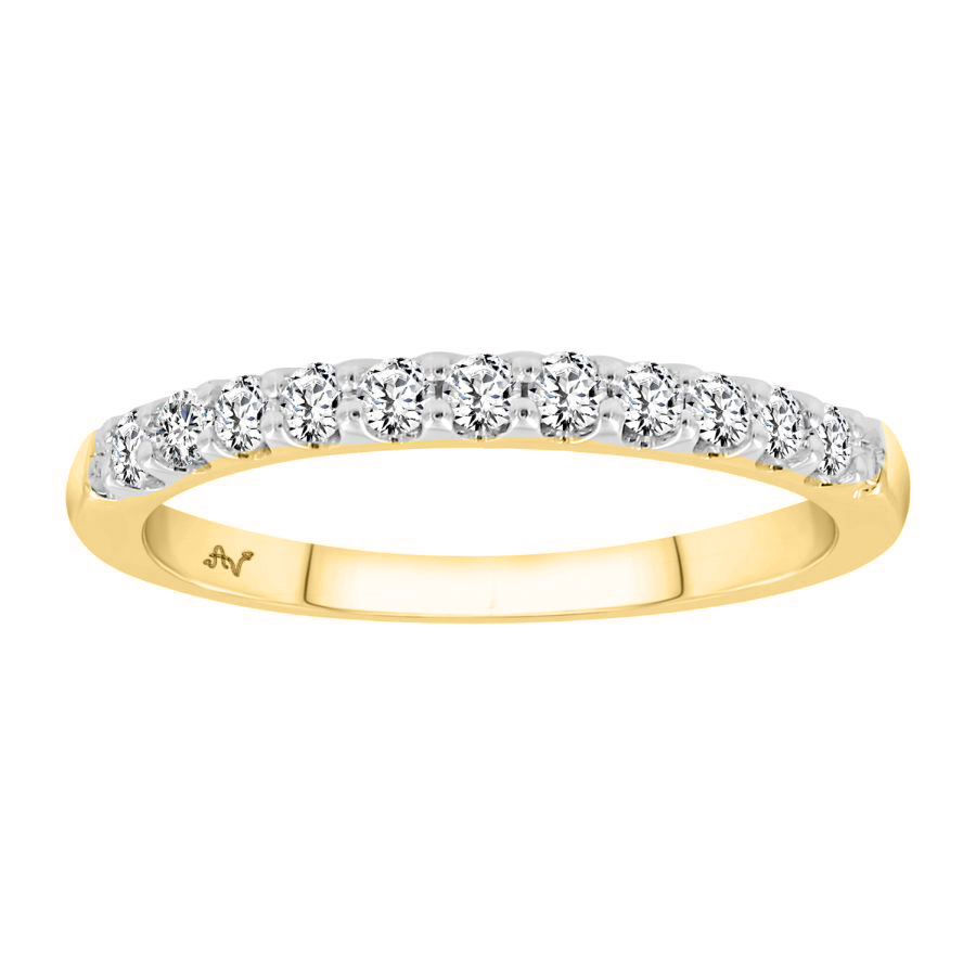 LADIES BAND 0.33CT ROUND DIAMOND 14K YELLOW GOLD (SI QUALITY) 1 LADIES BAND 0.33CT ROUND DIAMOND 14K YELLOW GOLD (SI QUALITY) - Image 1