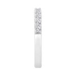 LADIES BAND 0.50CT ROUND DIAMOND 14K WHITE GOLD