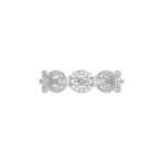 LADIES BAND 0.33CT ROUND DIAMOND 14K WHITE GOLD - Image 5