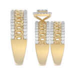 LADIES TRIO SET 1.50CT ROUND DIAMOND 10K YELLOW GOLD - Image 3