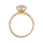 LADIES TRIO SET 1.33CT ROUND DIAMOND 10K YELLOW GOLD - Image 2