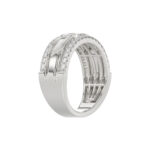 MEN'S BAND 0.50CT ROUND DIAMOND 14K WHITE GOLD - Image 3