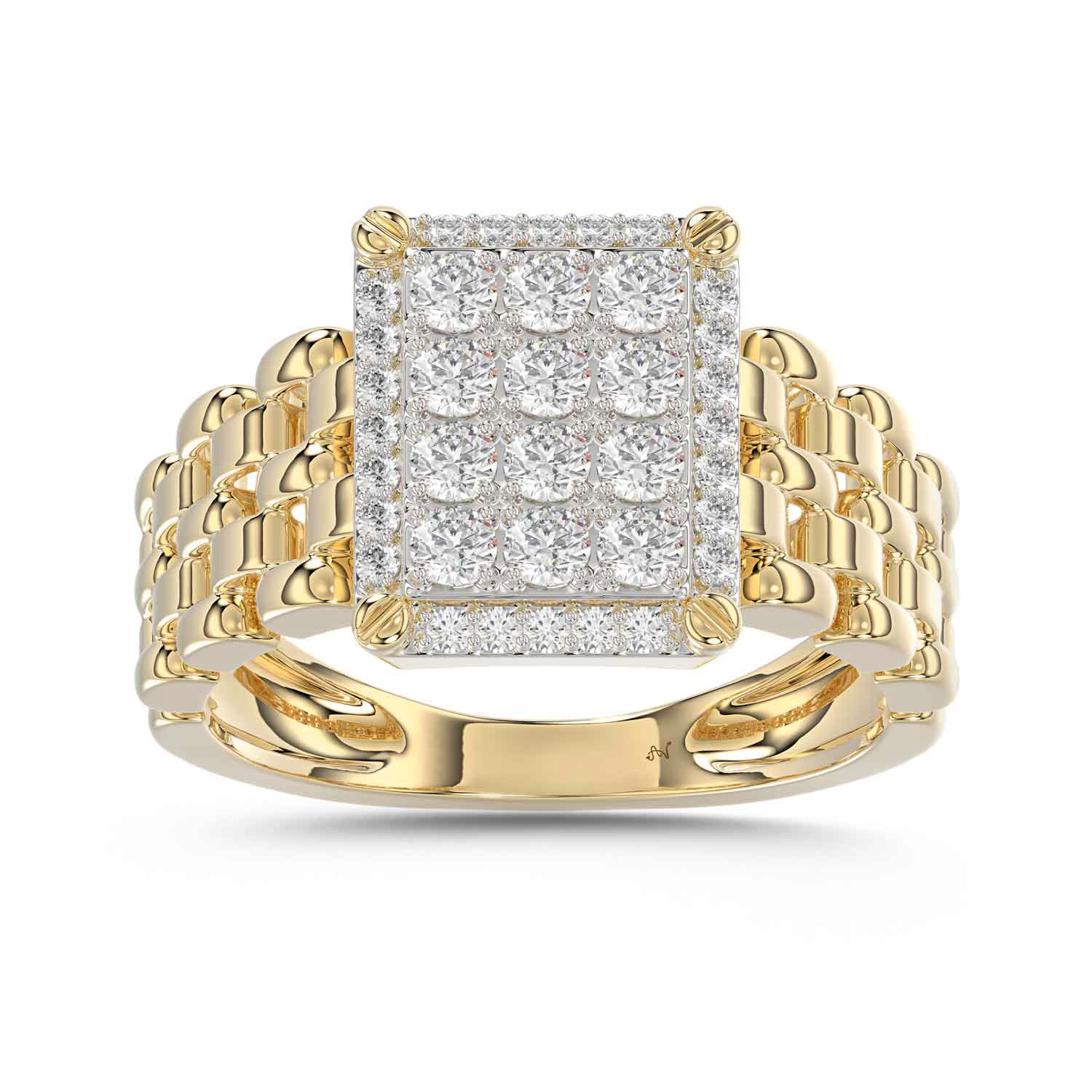 LADIES RING 1.00CT ROUND DIAMOND 10K YELLOW GOLD 1 LADIES RING 1.00CT ROUND DIAMOND 10K YELLOW GOLD - Image 1