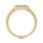LADIES RING 1.00CT ROUND DIAMOND 10K YELLOW GOLD - Image 2