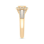 LADIES RING 0.50CT ROUND DIAMOND 10K YELLOW GOLD - Image 3