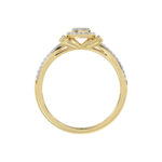 LADIES RING 0.25CT ROUND DIAMOND 10K YELLOW GOLD - Image 2
