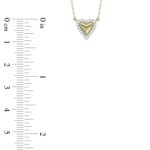 LADIES NECKLACE 0.10CT ROUND DIAMOND 10K YELLOW GOLD - Image 4