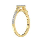 LADIES RING 0.33CT ROUND DIAMOND 10K YELLOW GOLD - Image 3