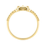 Classic 0.10Ct Round Diamond Ring In Yellow Gold  For Women - Image 2