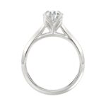 LADIES SOLITAIRE RING 2CT PEAR DIAMOND 14K WHITE GOLD - Image 2