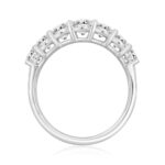 LADIES BAND 1 1/4CT ROUND DIAMOND 14K WHITE GOLD - Image 2