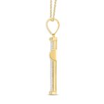 14K YELLOW GOLD 2 7/8CT ROUND DIAMOND MEN'S PENDANT - Image 3