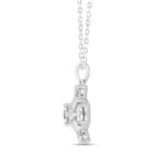 14K WHITE GOLD 2 1/4CT ROUND DIAMOND LADIES PENDANT WITH CHAIN - Image 2