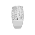 14K WHITE GOLD 2CT ROUND/PRINCESS DIAMOND LADIES BAND - Image 3