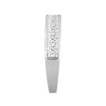 14K WHITE GOLD 1 1/2CT PRINCESS DIAMOND LADIES BAND - Image 3