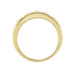 MEN'S RING 1 1/2CT ROUND DIAMOND 14K YELLOW GOLD - Image 2