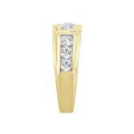 MEN'S RING 1 1/2CT ROUND DIAMOND 14K YELLOW GOLD - Image 3